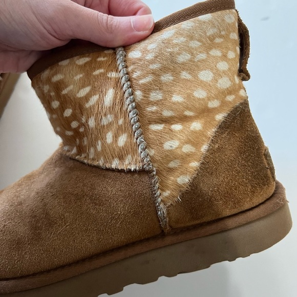 Ugg Classic Mini Idyllwild Chestnut Spotted Boots Size 8 - Picture 7 of 10